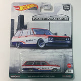 *Damaged Card* Hot Wheels 1/64 Car Culture Fast Wagons ‘69 Nissan Skyline Van Red