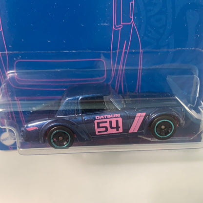 Hot Wheels 2022 Satin Blue & Pink Datsun Fairlady 2000