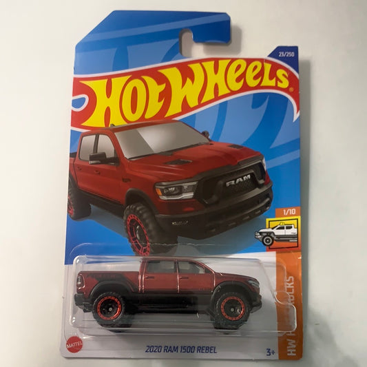 Hot Wheels 1/64 2020 Ram 1500 Rebel Red