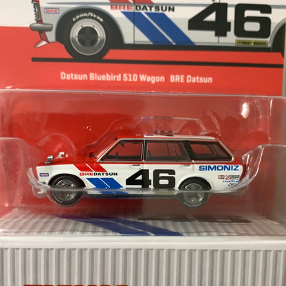 Tarmac Works Global64 1/64 Datsun Bluebird 510 Wagon BRE Datsun #46