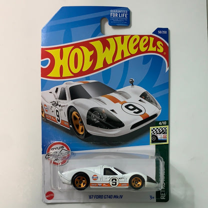 Hot Wheels 1/64 ‘67 Ford GT40 Mk. IV Gulf White