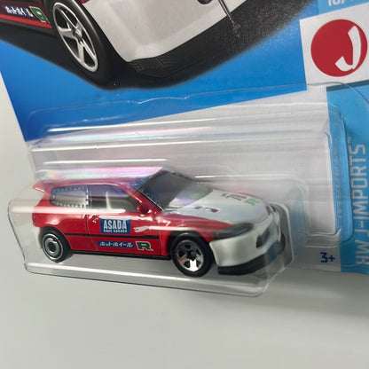 Hot Wheels 1/64 Honda Civic Custom Red
