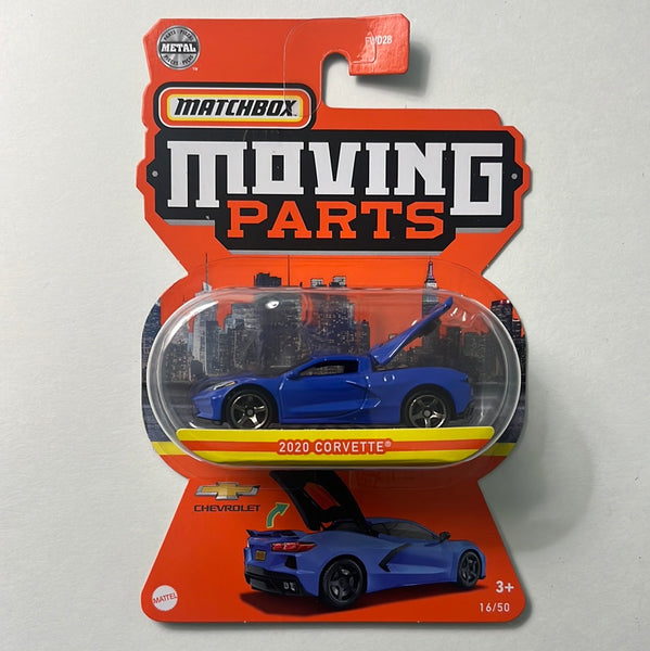 Matchbox Moving Parts 2020 Chevrolet Corvette C8 Blue