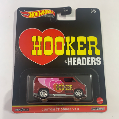 Hot Wheels 1/64 Pop Culture Speed Shop Custom ‘77 Dodge Van Red