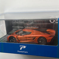 1/64 PosterCars Koenigsegg Jesko Absolut Orange Hypercar League Collection