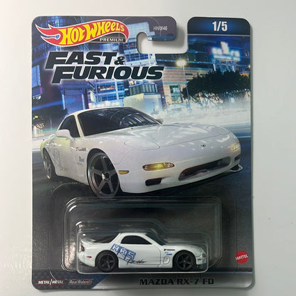 Hot Wheels Fast & Furious Mazda RX-7 FD HKS White
