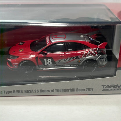 Tarmac Works Hobby64 1/64 Honda Civic Type R FK8 NASA 25 Hours of Thunderhill Race 2017 - Damaged Case