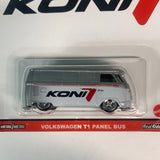 Hot Wheels 1/64 Pop Culture Koni Volkswagen T1 Panel Bus Silver