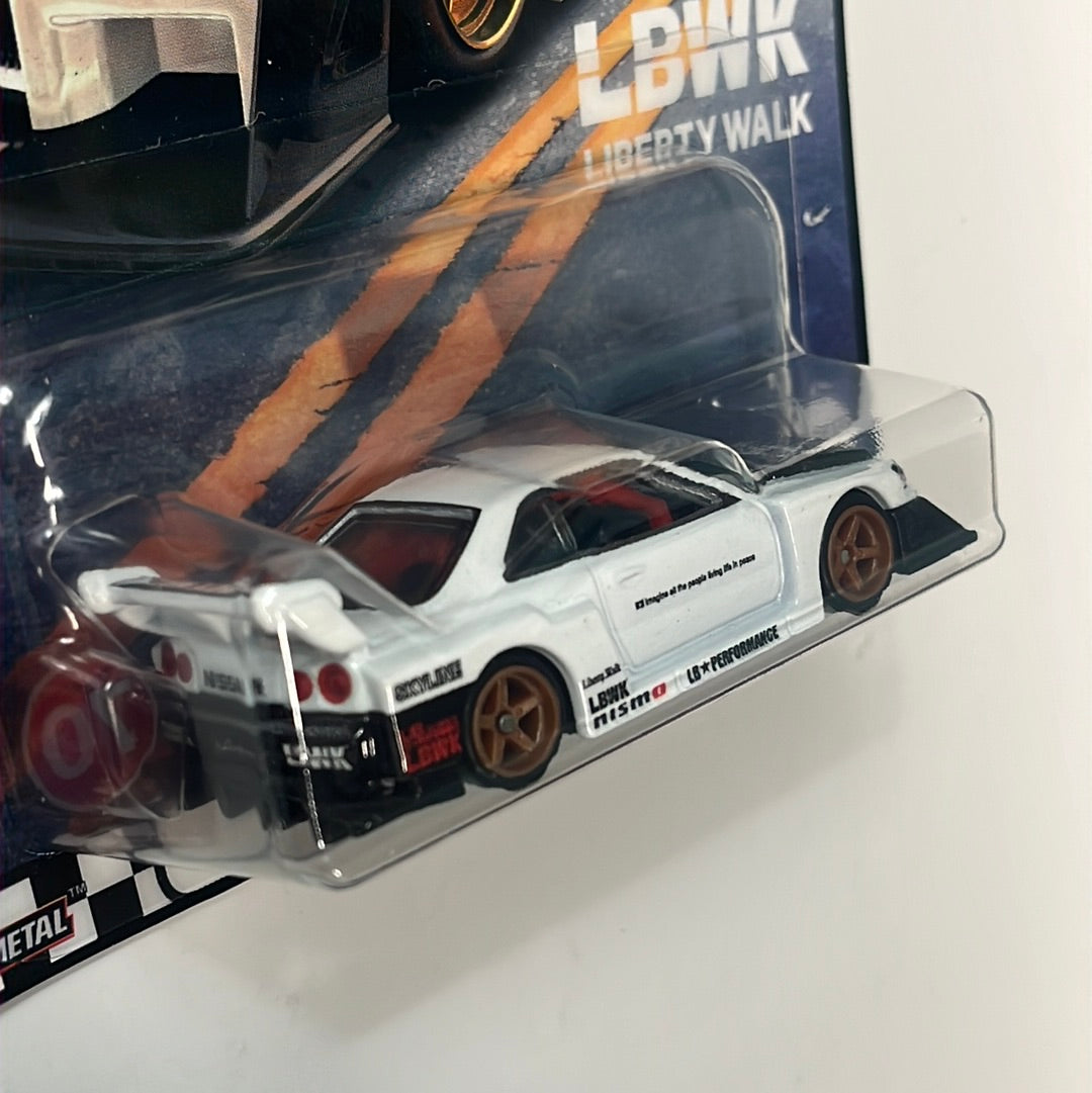 Hot Wheels Boulevard Mix P LB-ER34 Super Silhouette Nissan Skyline White