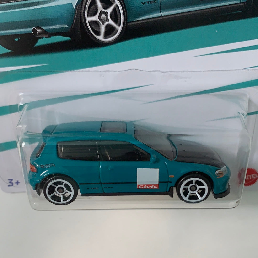 Hot Wheels 1/64 ‘92 Honda Civic EG Teal