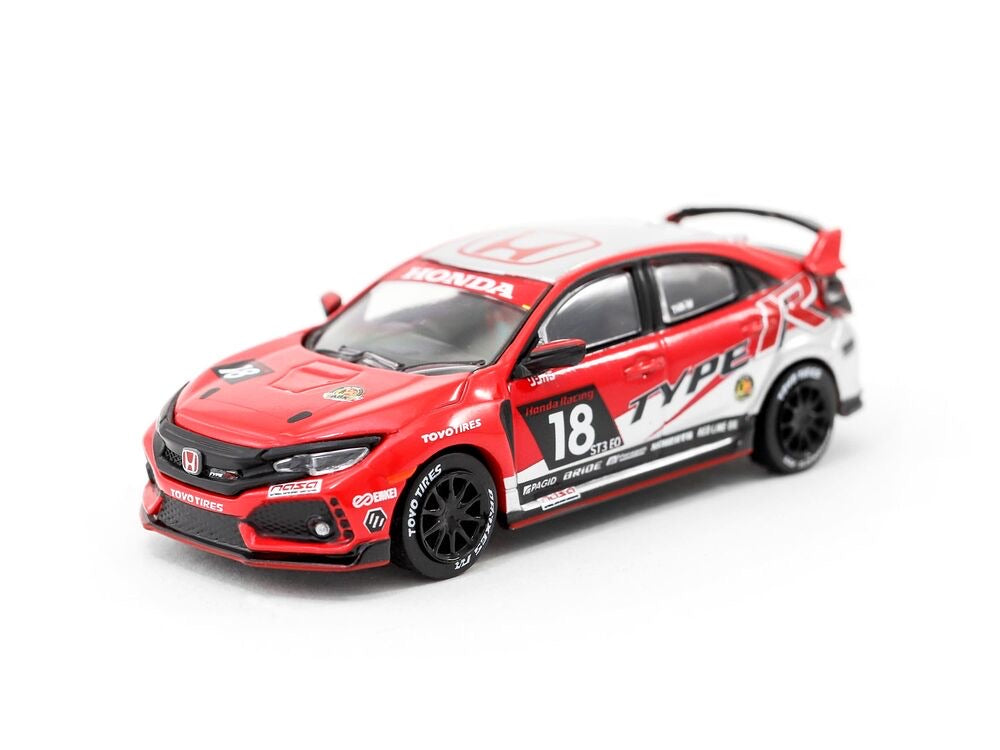Tarmac Works Hobby64 1/64 Honda Civic Type R FK8 NASA 25 Hours of Thunderhill Race 2017 - Damaged Case