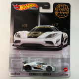 Hot Wheels 1/64 Entertainment Koenigsegg Agera R Gumball 3000 White