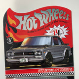 Hot Wheels 1/64 RLC ’72 Nissan Skyline H/T 2000 GT-R Silver