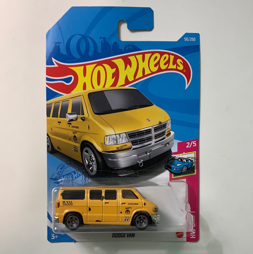 Hot Wheels 1/64 Dodge Van Yellow
