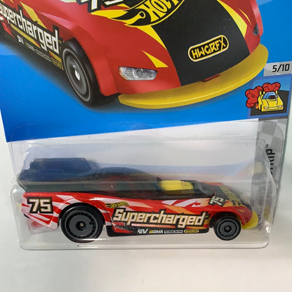 Hot Wheels 1/64 Supercharged Red - Damaged Box