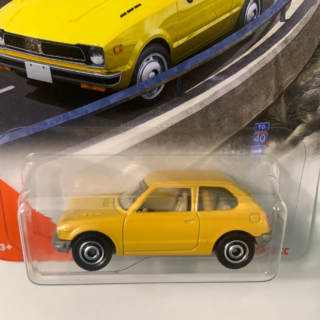 Matchbox 1/64 ‘76 Honda Civic CVCC Yellow