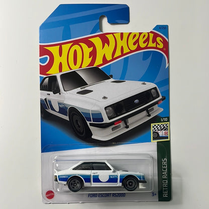 Hot Wheels 1/64 Ford Escort RS2000 White & Blue
