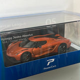 1/64 PosterCars Koenigsegg Jesko Absolut Orange Hypercar League Collection