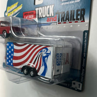 Johnny Lightning 1/64 Truck & Trailer 1955 Chevy Cameo w/ Enclosed