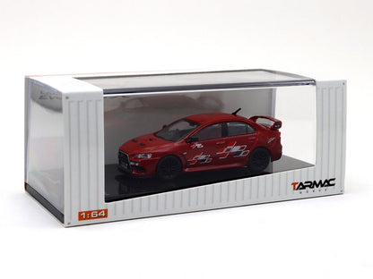 Tarmac Works x Hobby64 1/64 Mitsubishi Lancer Evolution X Ralliart Red