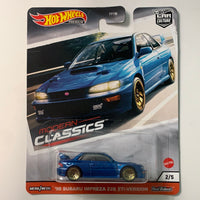 Hot Wheels 1/64 Car Culture ‘98 Subaru Impreza 22B STi-Version Blue (Modern Classics 2) Blue