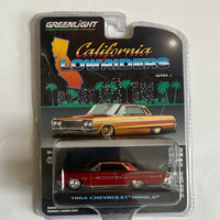 Greenlight 1/64 1964 Chevrolet Impala California Lowriders Series 2 Red