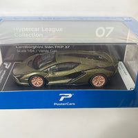 1/64 PosterCars Lamborghini Sián FKP 37 Green Hypercar League Collection Verde Gea Green