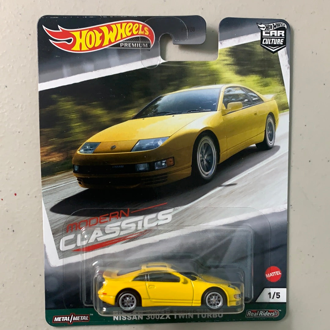 Hot Wheels 1/64 Car Culture Nissan 300ZX Twin Turbo Yellow Modern Classics