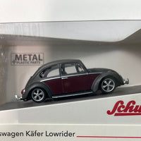 Schuco 1/64 Volkswagen Beetle Lowrider Mat Grey Metallic