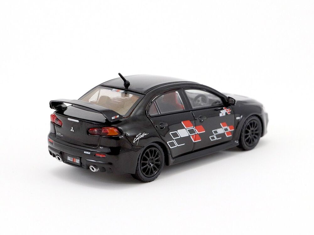 Tarmac Works Hobby64 1/64 Mitsubishi Lancer Evolution X Ralliart Black