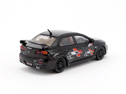 Tarmac Works Hobby64 1/64 Mitsubishi Lancer Evolution X Ralliart Black