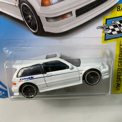Hot Wheels 1/64 ‘90 Honda Civic EF Greddy White
