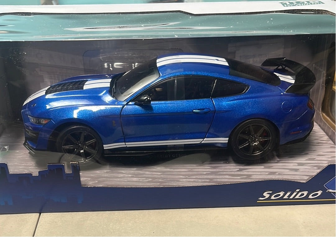 1/18 Solido 2020 Ford Shelby GT500 Fast Track Ford Performance Blue