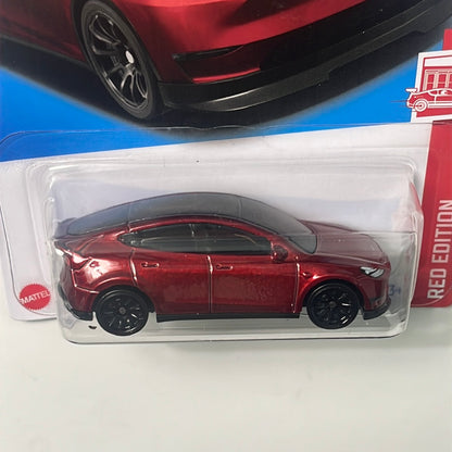 Hot Wheels 1/64 Target Red Tesla Model Y Red