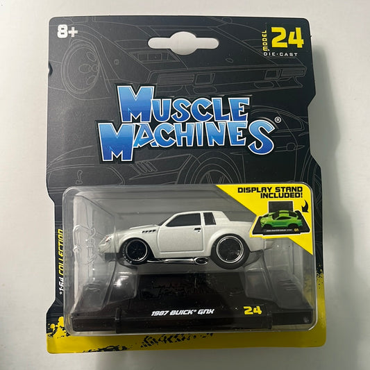 1/64 Muscle Machines 1987 Buick GNX White - Damaged Card