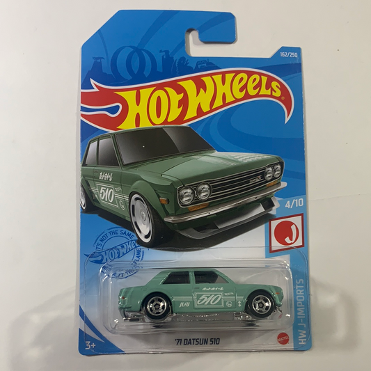 Hot Wheels 1/64 ‘71 Datsun 510 Green