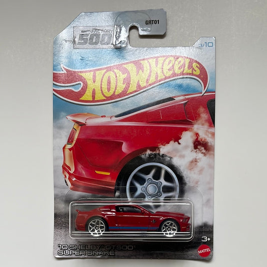 Hot Wheels 1/64 ‘10 Shelby GT500 Super Snake Red