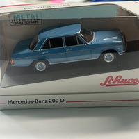 Schuco 1/64 Mercedes-Benz 200 D Blue