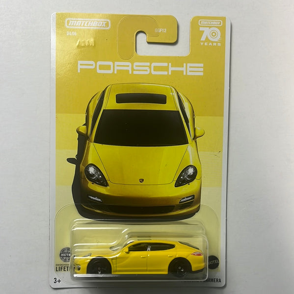 Matchbox 1/64 70 Years Porsche Panamera Yellow