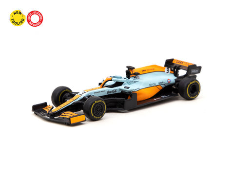 Tarmac Works Global64 1/64 McLaren MCL35M Monaco Grand Prix 2021 Daniel Ricciardo #3 Blue & Orange