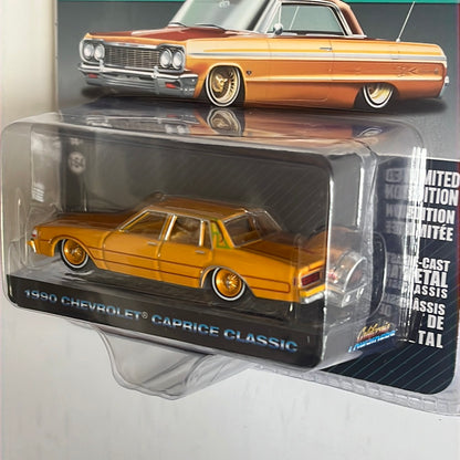 Greenlight 1/64 1990 Chevrolet Caprice Classic California Lowriders Series 2 Orange