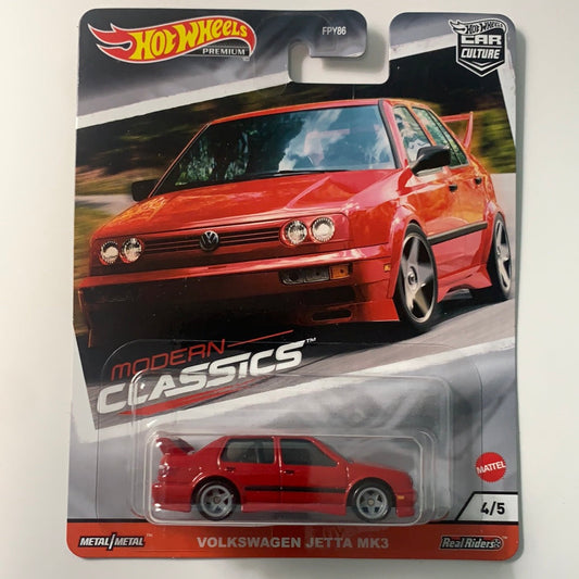 Hot Wheels 1/64 Car Culture Volkswagen Jetta MK3 Red (Modern Classics 2)