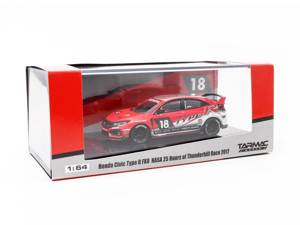 Tarmac Works Hobby64 1/64 Honda Civic Type R FK8 NASA 25 Hours of Thunderhill Race 2017 - Damaged Case