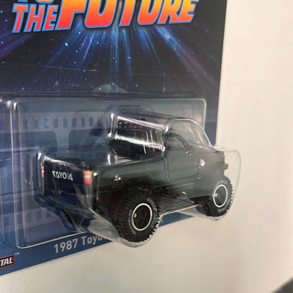 Hot Wheels 1/64 Entertainment Back to the Future 1987 Toyota Pickup Truck Black