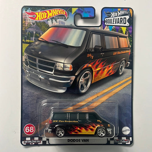 Hot Wheels Boulevard Mix P Dodge Van Black