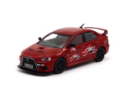 Tarmac Works x Hobby64 1/64 Mitsubishi Lancer Evolution X Ralliart Red