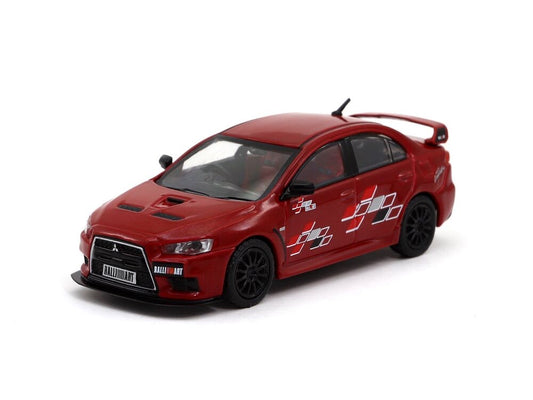 Tarmac Works x Hobby64 1/64 Mitsubishi Lancer Evolution X Ralliart Red