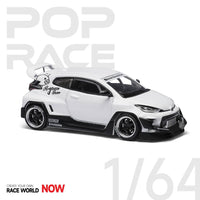 Pop Race 1/64 GR Yaris Pandem Rocket Bunny White
