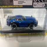 1/64 Muscle Machines 1972 Datsun 240Z Blue - Damaged Card