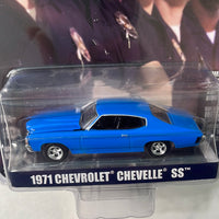 Greenlight Hollywood 1/64 1971 Chevrolet Chevelle SS Blue - The Rookie